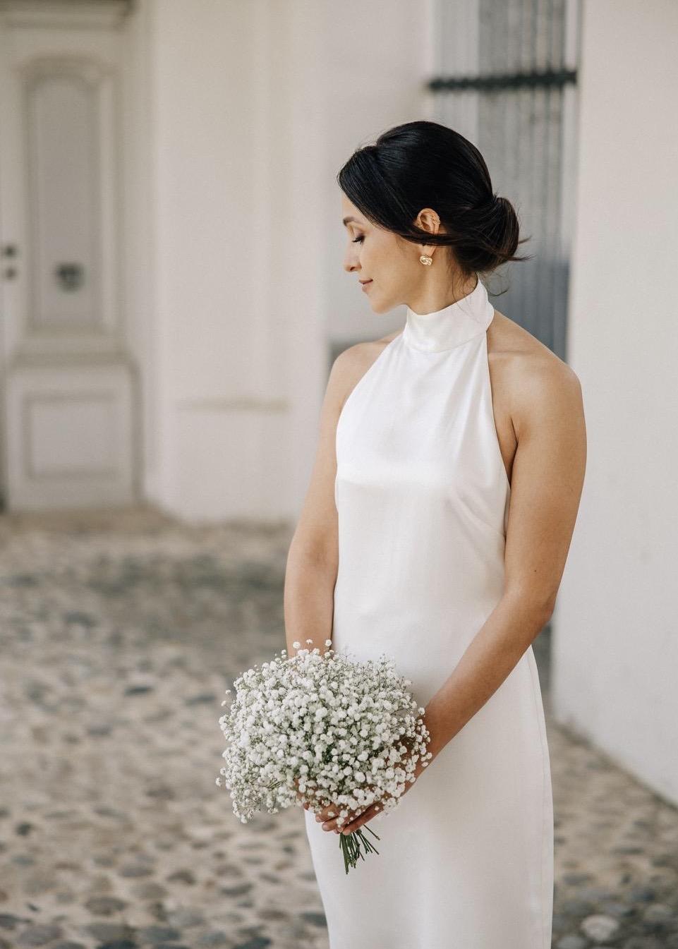 minimalistisches Brautstyling minimalistisches Brautstyling